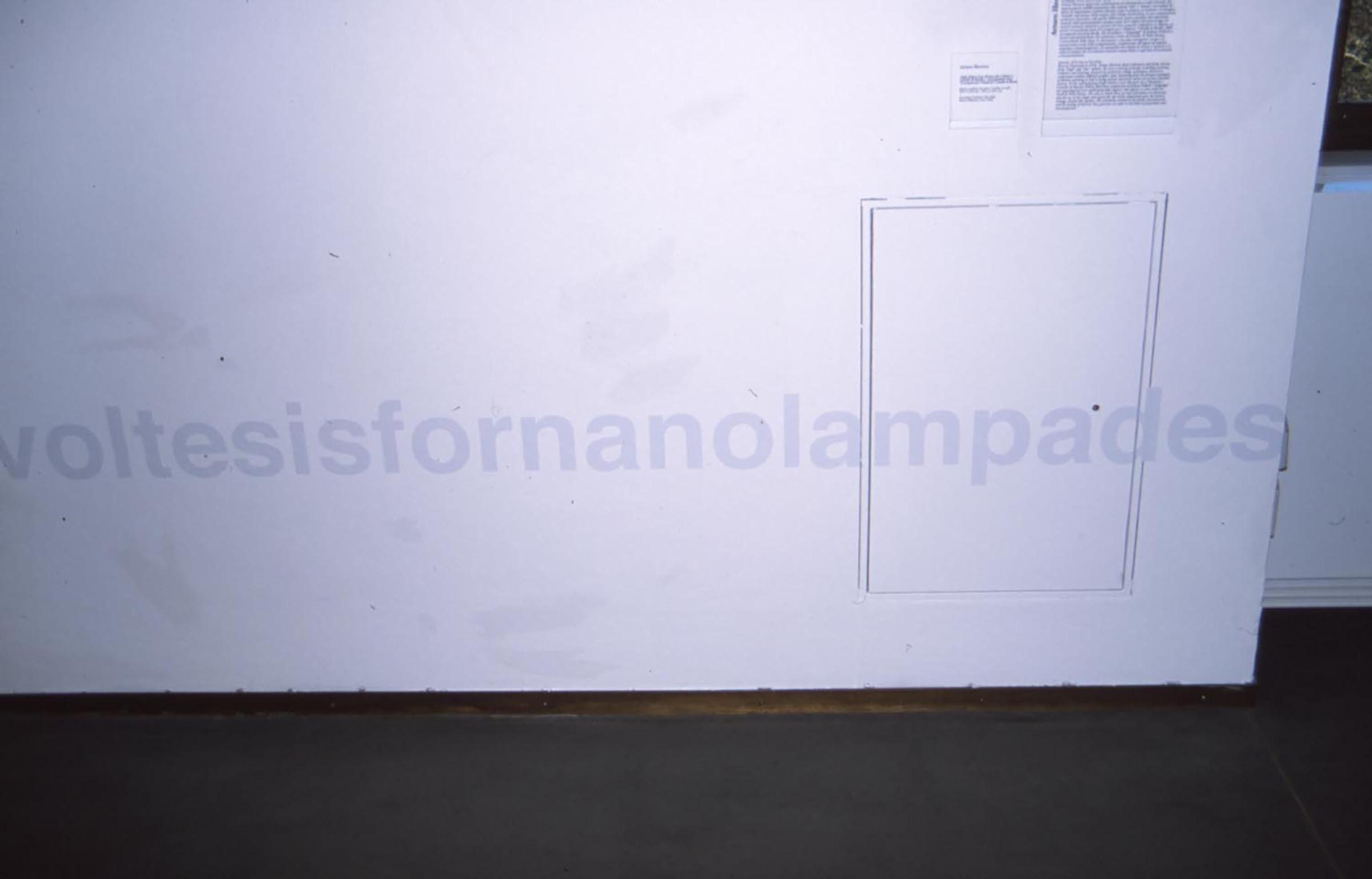 Liam Gillick, Lamp Factory, 2003 (detail)